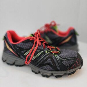 New Balance Grey Hot Pink Lace Up Sneakers Tennis Shoes Running Women 7